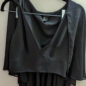 Chiffon caped blouse